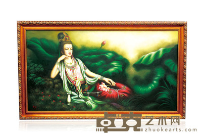 油画 梵音 曾浩 152×82约11.2平尺