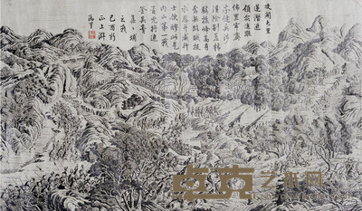 平定台湾得胜图 铜版印刷 77×45约3.1平尺