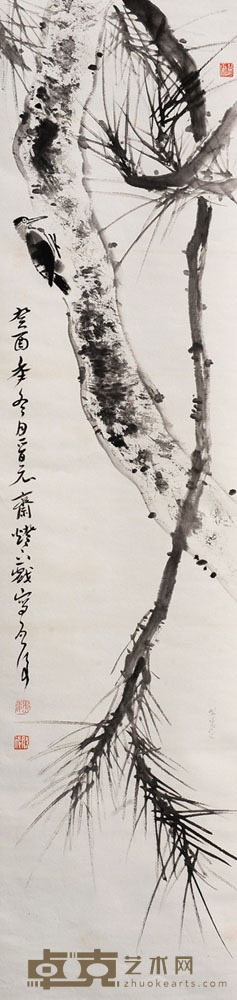 花鸟 魏启后 136×34约4.1平尺