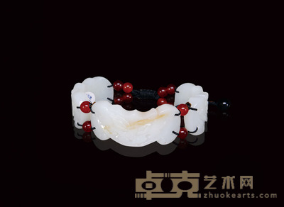 和田白玉有福手串 