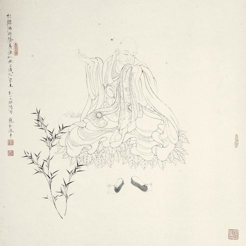 李巍松 白描罗汉