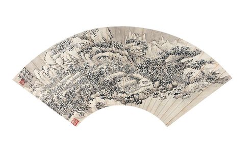 萧逊 雪夜凭窗