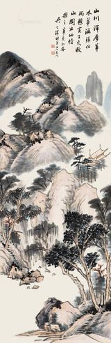 吴子深 秋山图