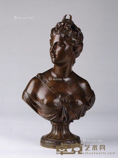20世纪 女士铜雕 高50cm