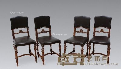 1880年代 历史主义风格椅子 （四把） --