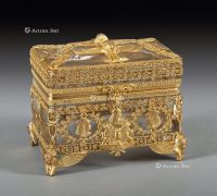 1880年 19世纪法国埃及风格珠宝盒