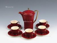 德文陶瓷咖啡具 （十一件）