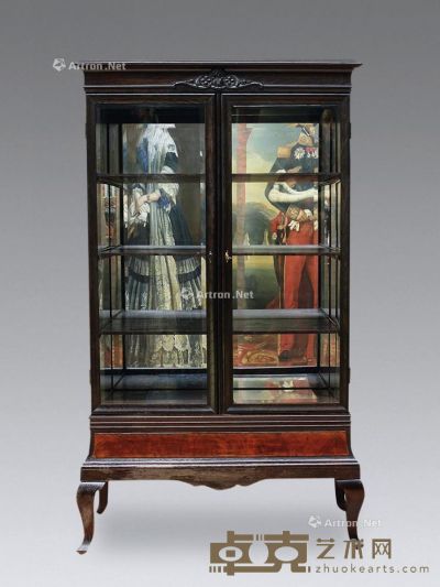 1890年代 马卡特展示柜 长106×宽44×高184cm