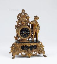19世纪 合金人物雕像钟