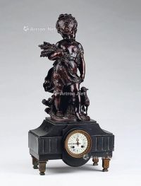 19世纪 人物雕像摆钟