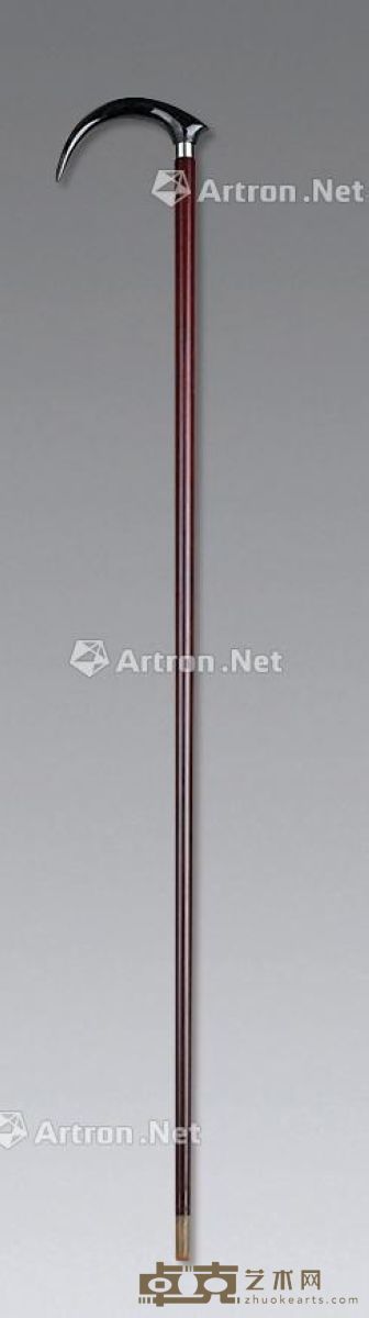 牛角酸枝手杖 长90cm