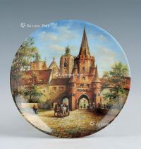20世纪晚期 陶瓷彩绘装饰盘