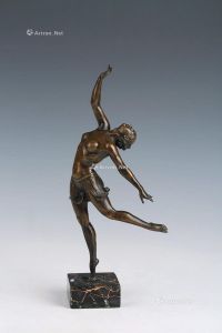 20世纪 铜舞女雕塑