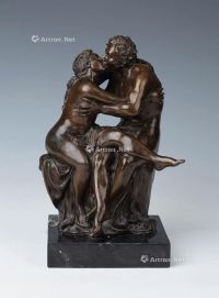 20世纪 铜恋人雕塑