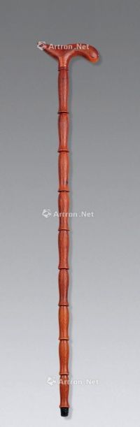 20世纪 手工红木老手杖