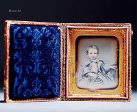 1850年银版着色儿童肖像照