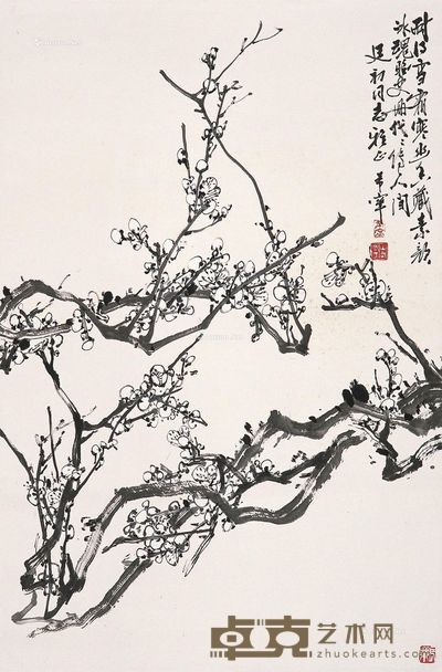 于希宁 雪梅 68×46cm