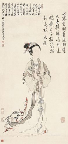 陈少梅 仿唐寅仕女