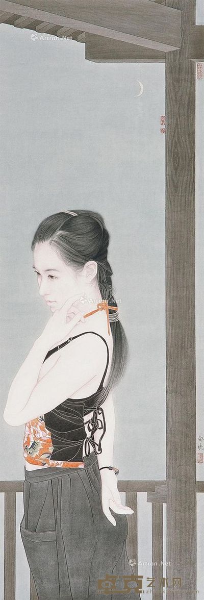范春晓 静夜思 137×47cm