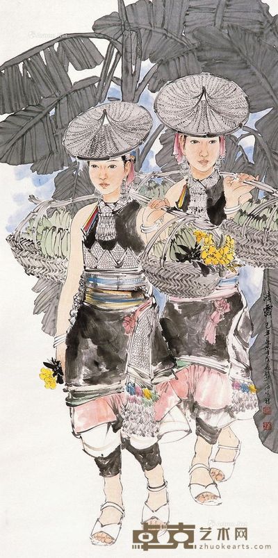 王茂飞 清露 136×69cm