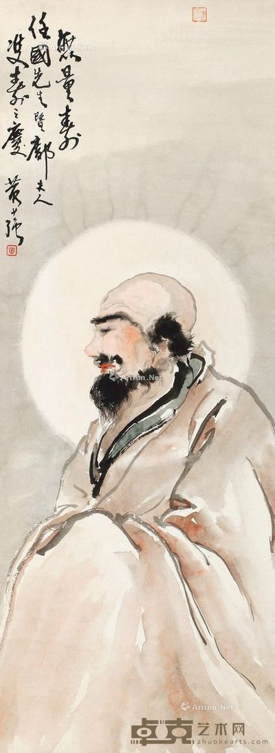 黄少强 无量寿 93×33cm