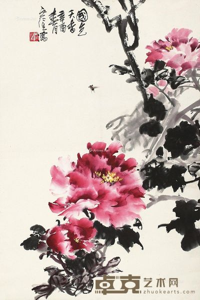 周彦生 国色天香 67×45cm