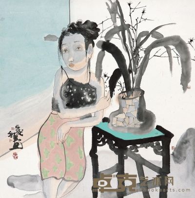 刘庆和 花瓶 68×68cm