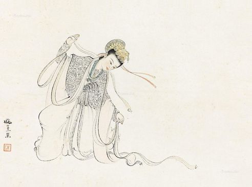 庞熏琹 仕女