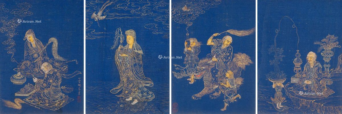 lot:2314 丁云鹏 佛教人物