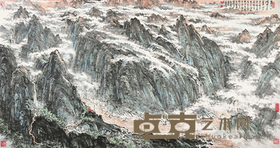 萧采洲 山水 96×179cm 约15.47平尺