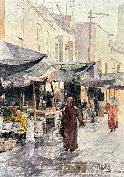 王诚浩 街景 70×50cm 约3.15平尺