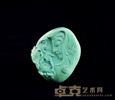 史立峰 荷花观音 7.2×5.5cm