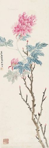 吴笠仙 花卉
