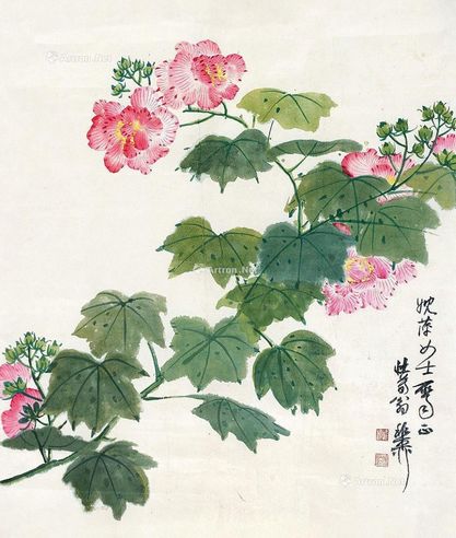 谢稚柳 花卉