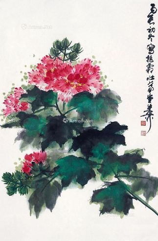 谢稚柳 花鸟