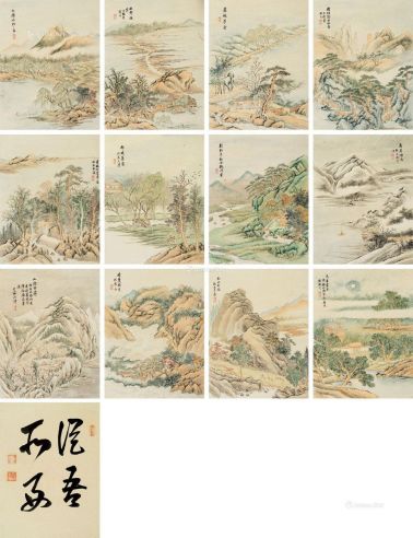 汪溥癸卯（1783年）作仿古山水册