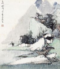 常进 青柳湖岸