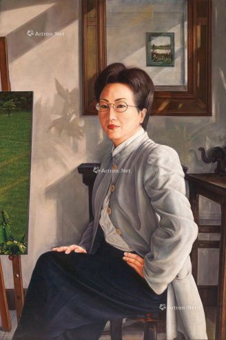 黄铭昌 1999年作 肖像 油彩 画布