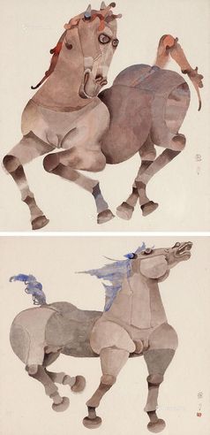 曹力马系列（一组两件）