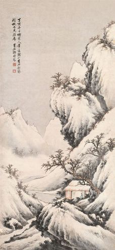 郭传璋 雪景山水