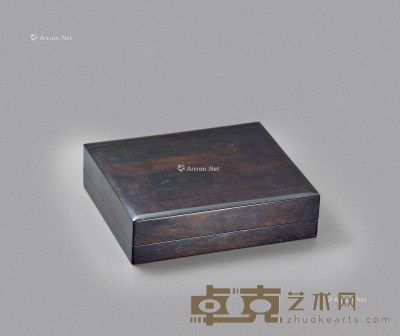 清中期 紫檀方盒 17.5×15×4.5cm