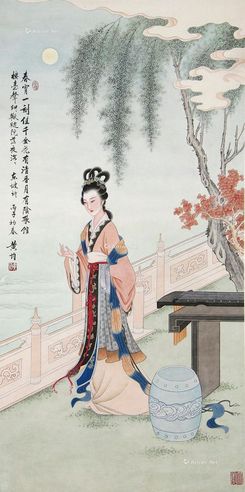 黄均 仕女