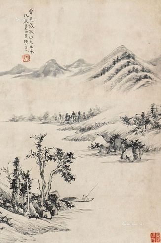 李瑞清 山水
