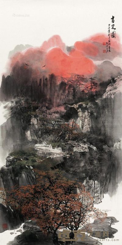 陈学良 吉光图 136×68cm