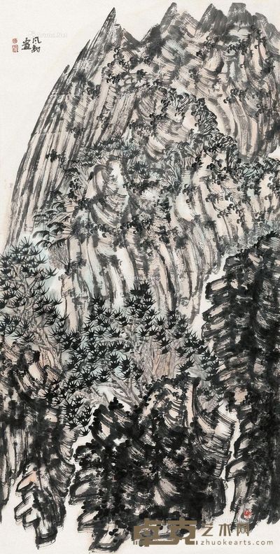 陈风新 山水 138×70cm