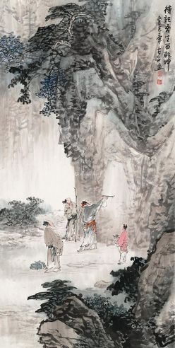 叶阿林 山水人物