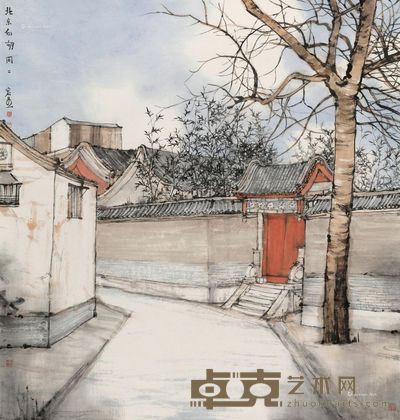 林容生 北京的胡同 153×145cm