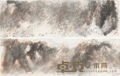 李劲堃 初秋月未明风吹遍地金 39.5×247cm