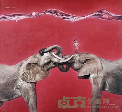 康璨 我与他—象 110×120cm