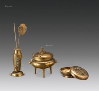 18世纪 铜鎏金炉瓶三事